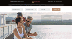 Desktop Screenshot of cunard.com