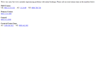 Tablet Screenshot of booking.cunard.com